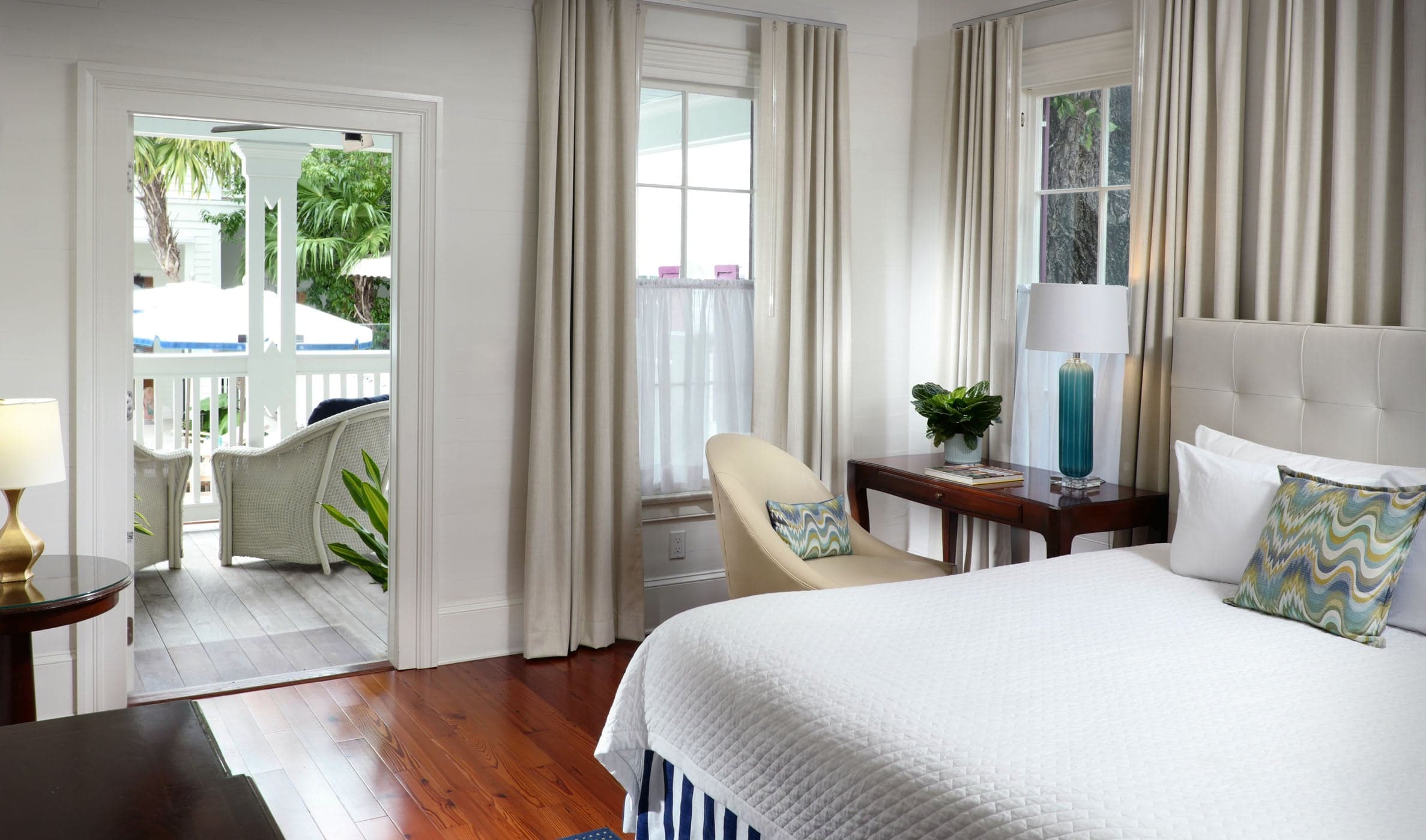 Room 414 bedroom and the balcony