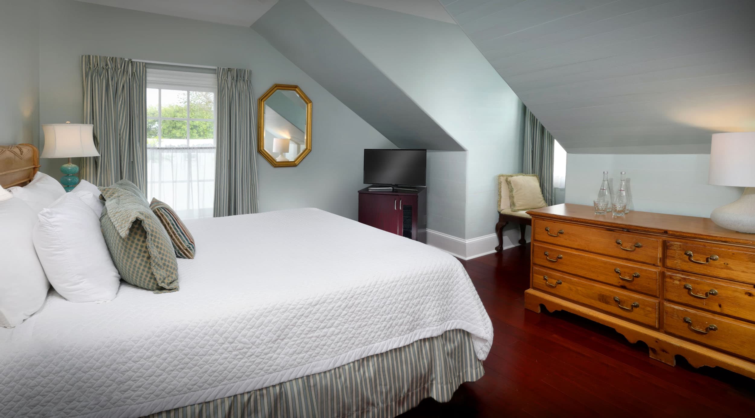 James Haskins Bedroom with vintage decor and furniture