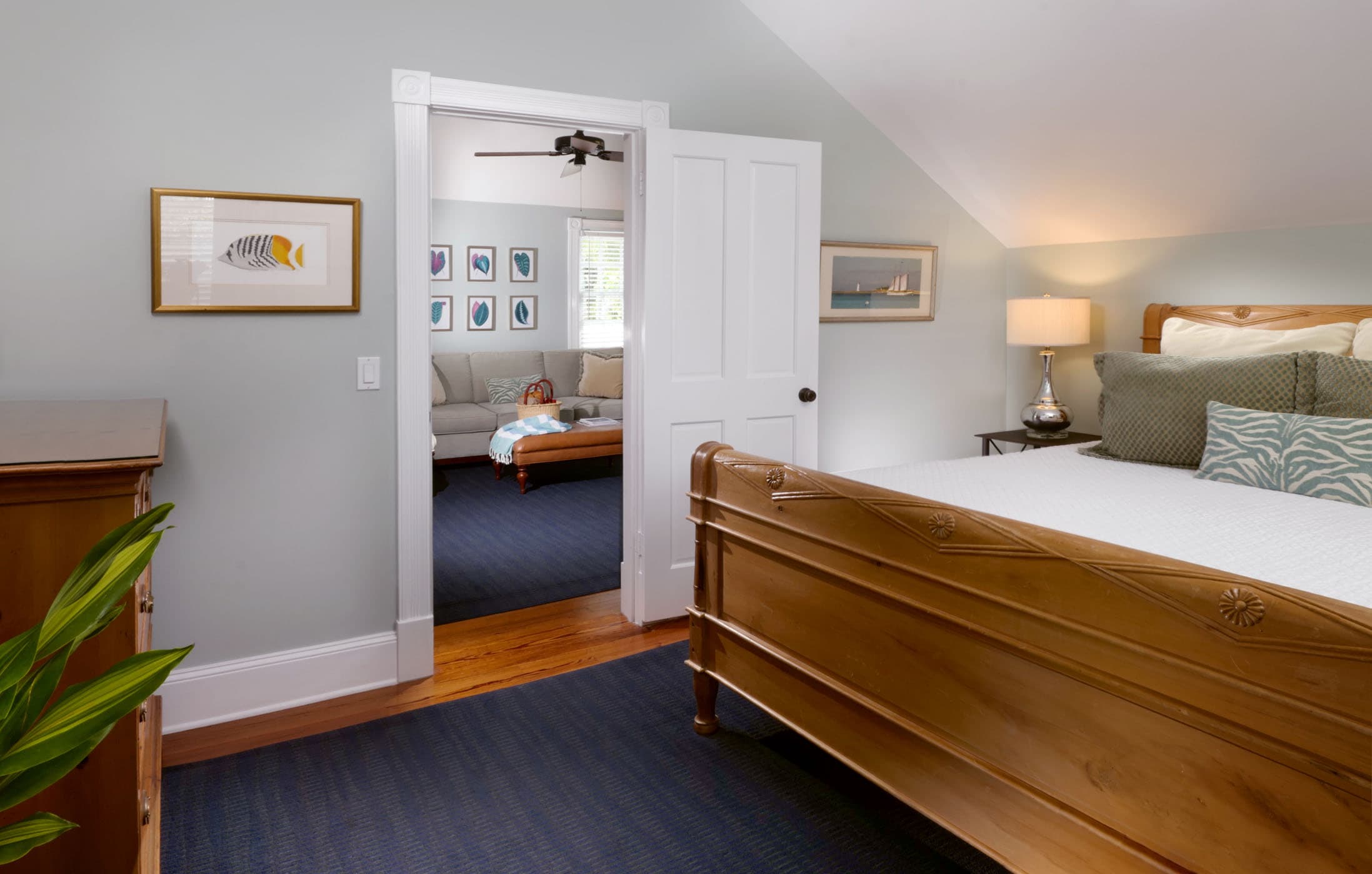 Jr Suite Bedroom with a separate living space