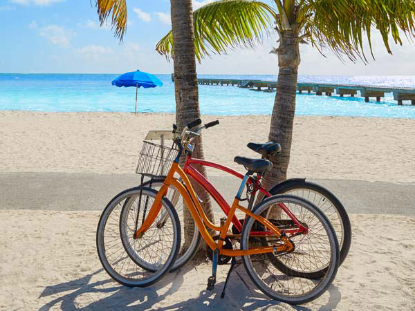 Bikes On The Beach In Key West.